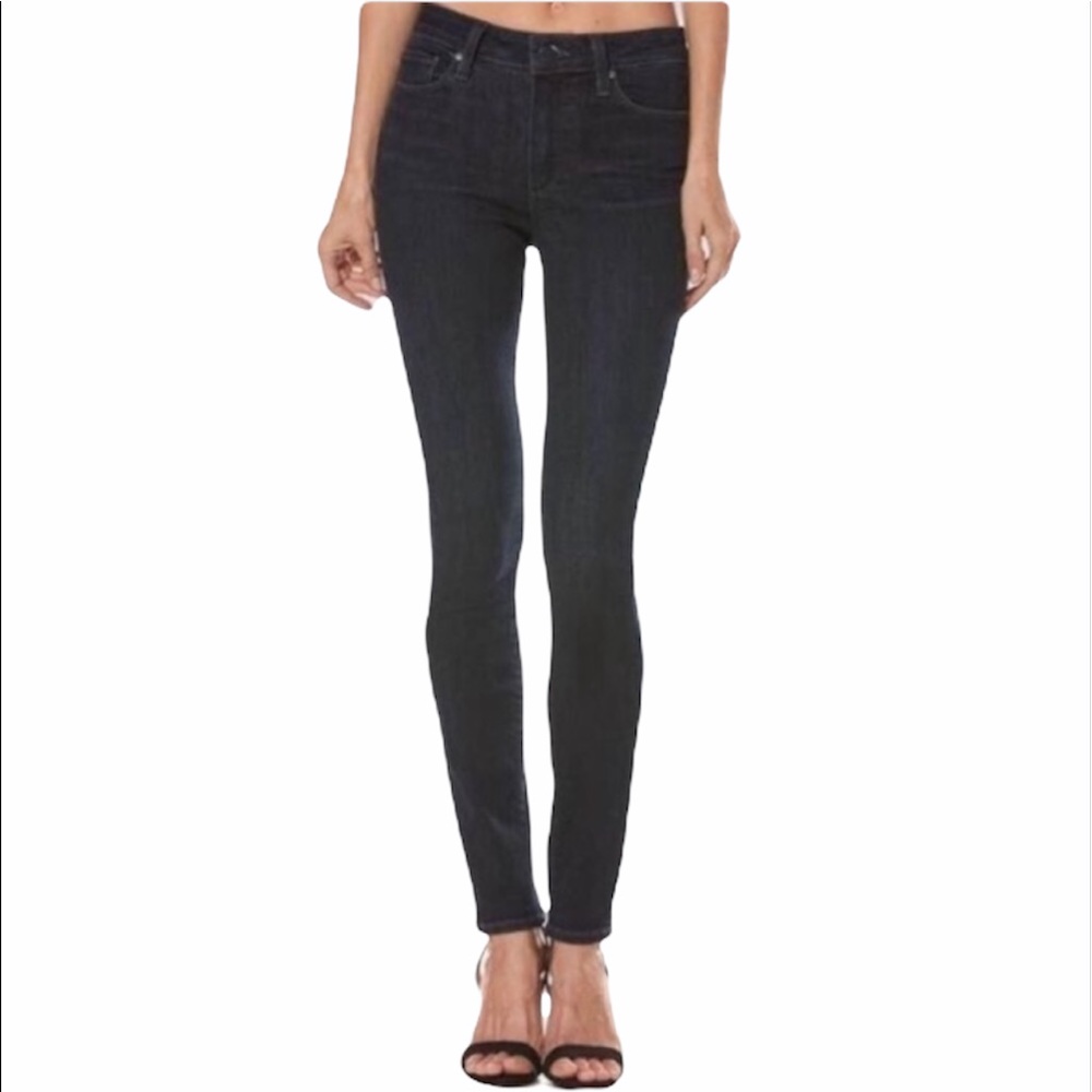 PAIGE Hoxton Ultra Skinny Dark Wash Jeans - Picture 7 of 7